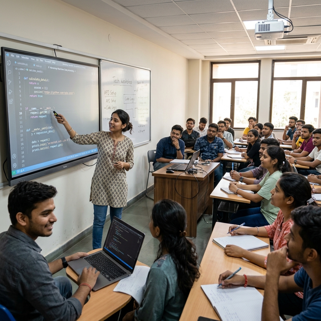 Technical Sessions at IyalTamizh Tech school, Madurai